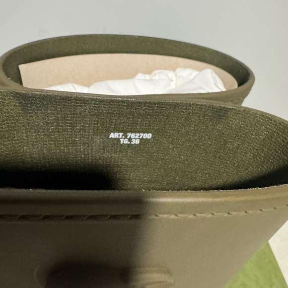 Gucci Women’s Double GG Vint Green Wellington Boots - Size EU35/US5 - Picture 7 of 7